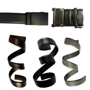 MISSION BELT Bundle: Ratchet Buckle + 4 Straps | 40MM, Black Brown Gray